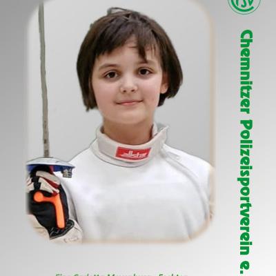 Nachwuchssportlerin 2024 1. Platz Fine Carlotta Meyenburg Fechten
