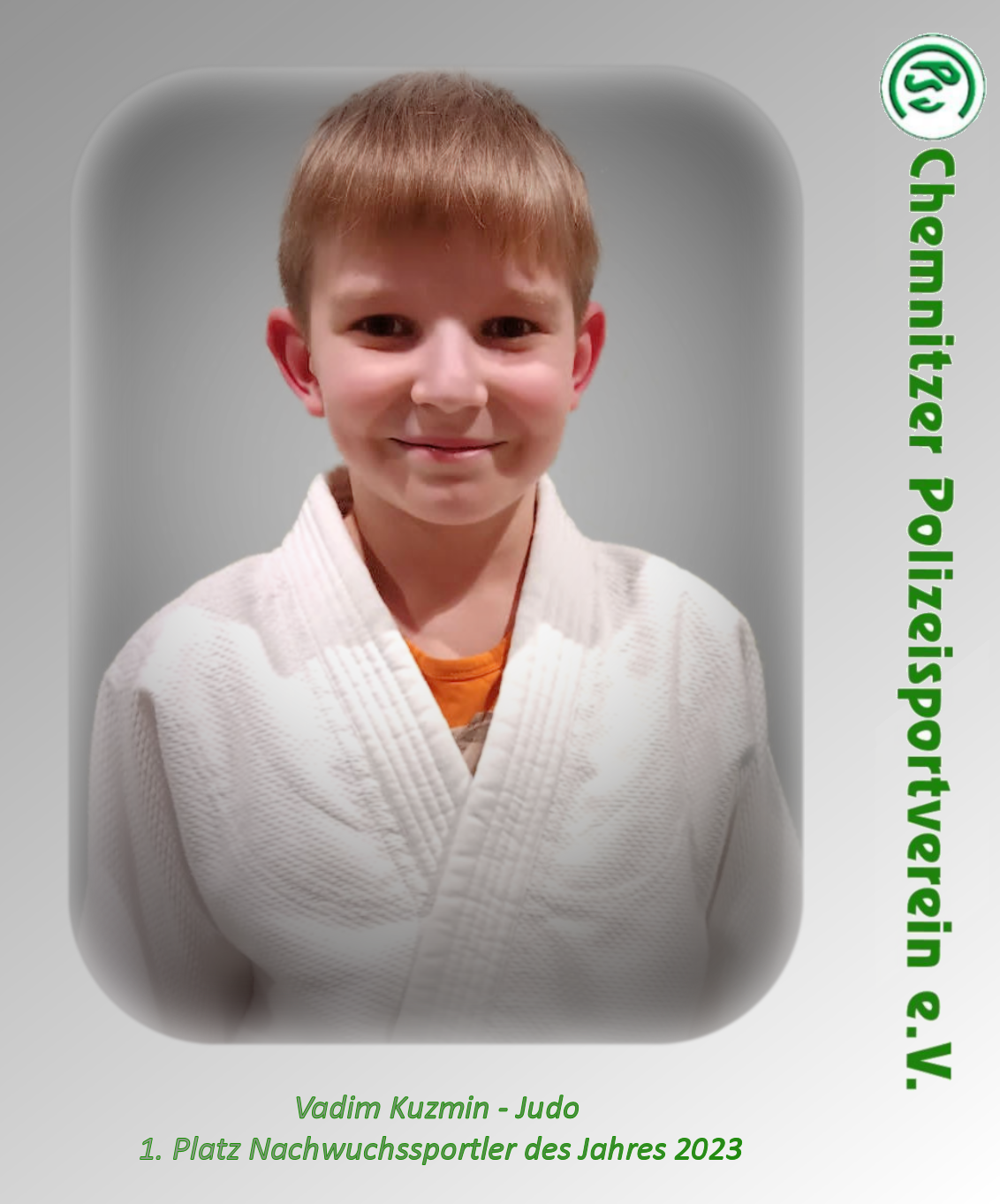 1. Platz Nachwuchssportler Vadim Kuzmin - Judo