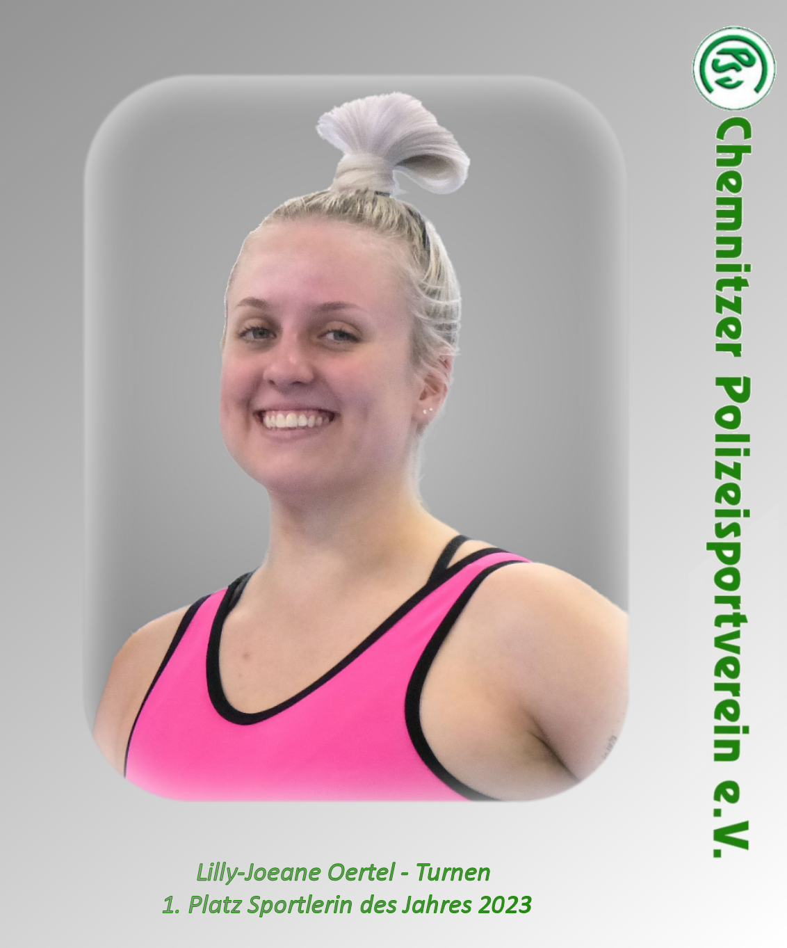 1. Platz Sportlerin des Jahres Lilly-Joaena Oertel - Turnen
