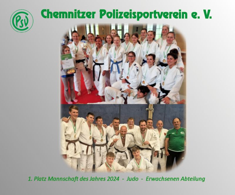 Mannschaft 2024 1. Platz Erwachsenen Abteilung Judo