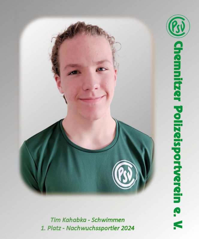 Nachwuchssportler 2024 1. Platz Tim Kahabka Schwimmen